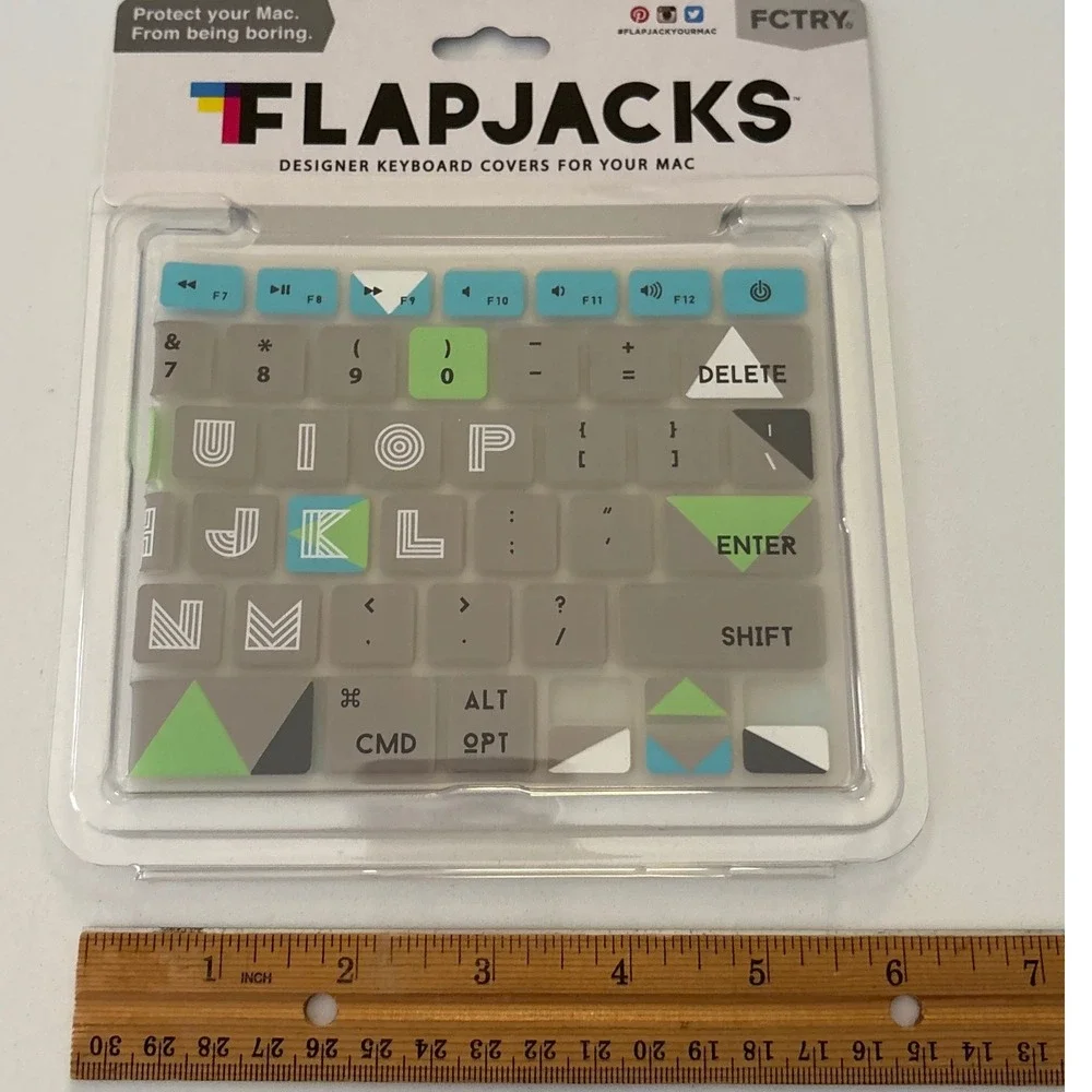 Flapjacks Designer Keyboard‎ Cover For MacBook Air Pro Desktop Lime Light New